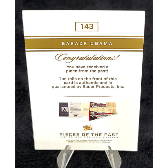 Rare President Barack Obama Authentic Relic Card Limited Edition - Picture 4 of 4
